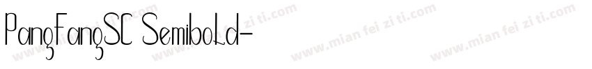 PangFangSC Semibold字体转换